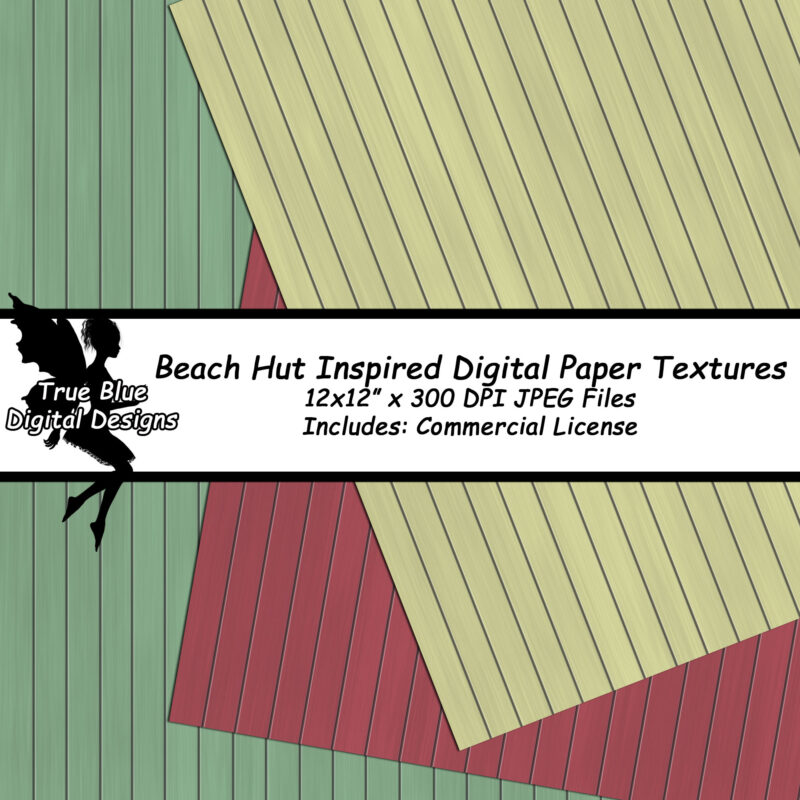 Beach Hut Inspired Digital Paper Textures-Beach Paper-Beach Hut Textures-Digital Paper-Printable Digital Paper-High Resolution Textures