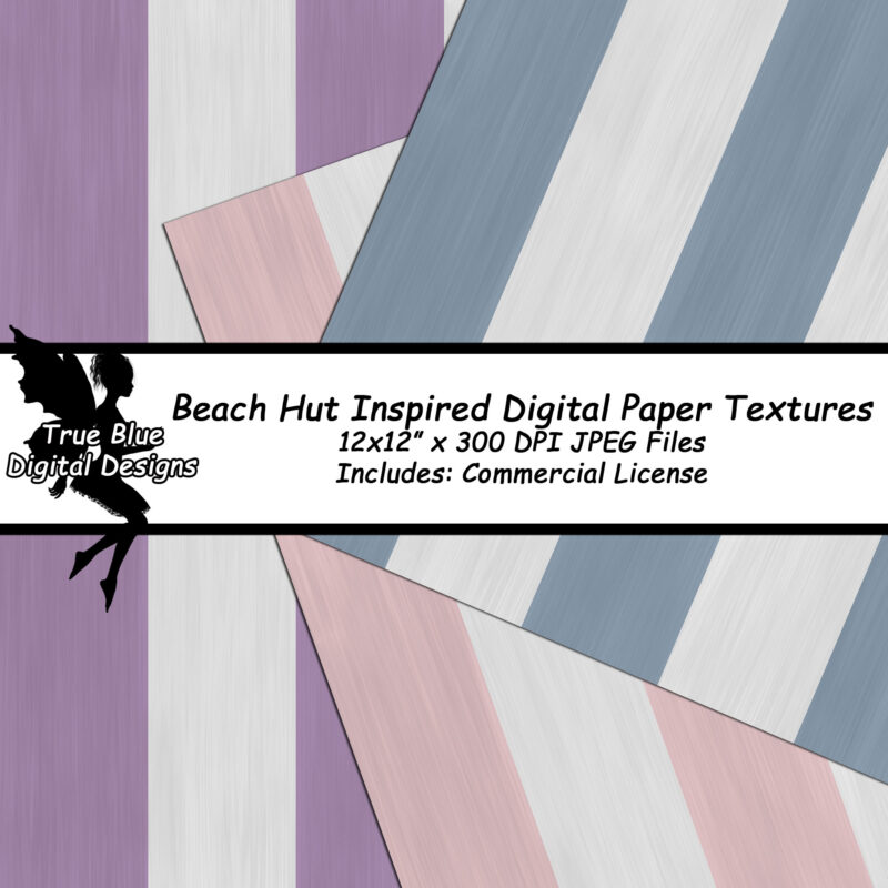 Beach Hut Inspired Digital Paper Textures-Beach Paper-Beach Hut Textures-Digital Paper-Printable Digital Paper-High Resolution Textures