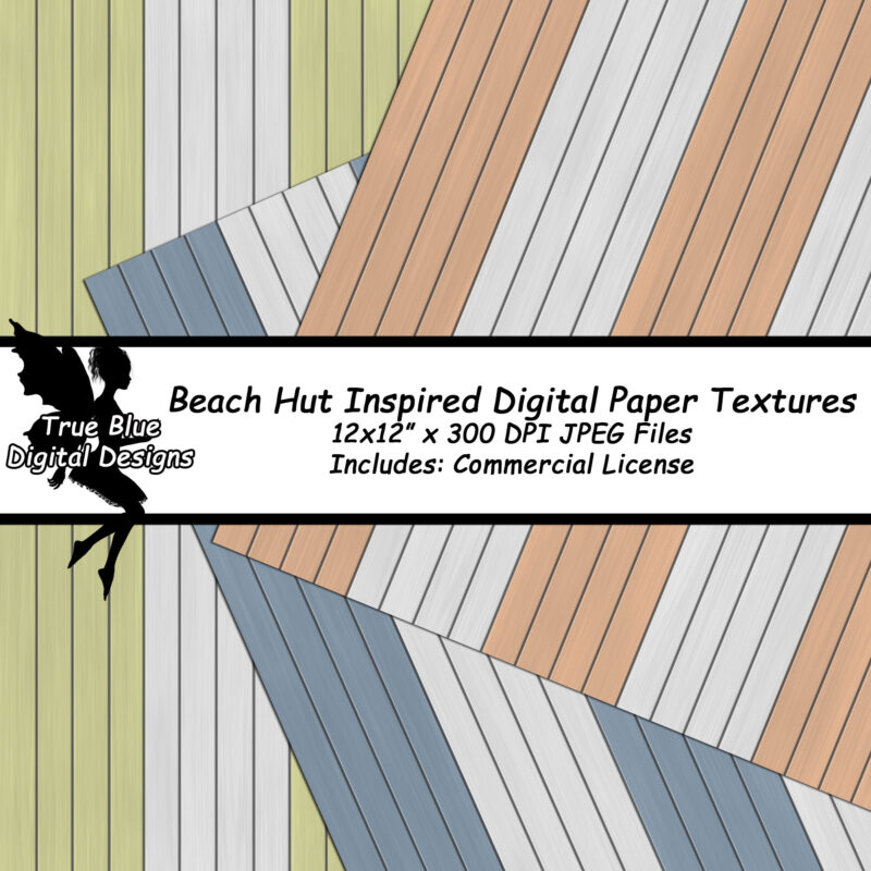 Beach Hut Inspired Digital Paper Textures-Beach Paper-Beach Hut Textures-Digital Paper-Printable Digital Paper-High Resolution Textures