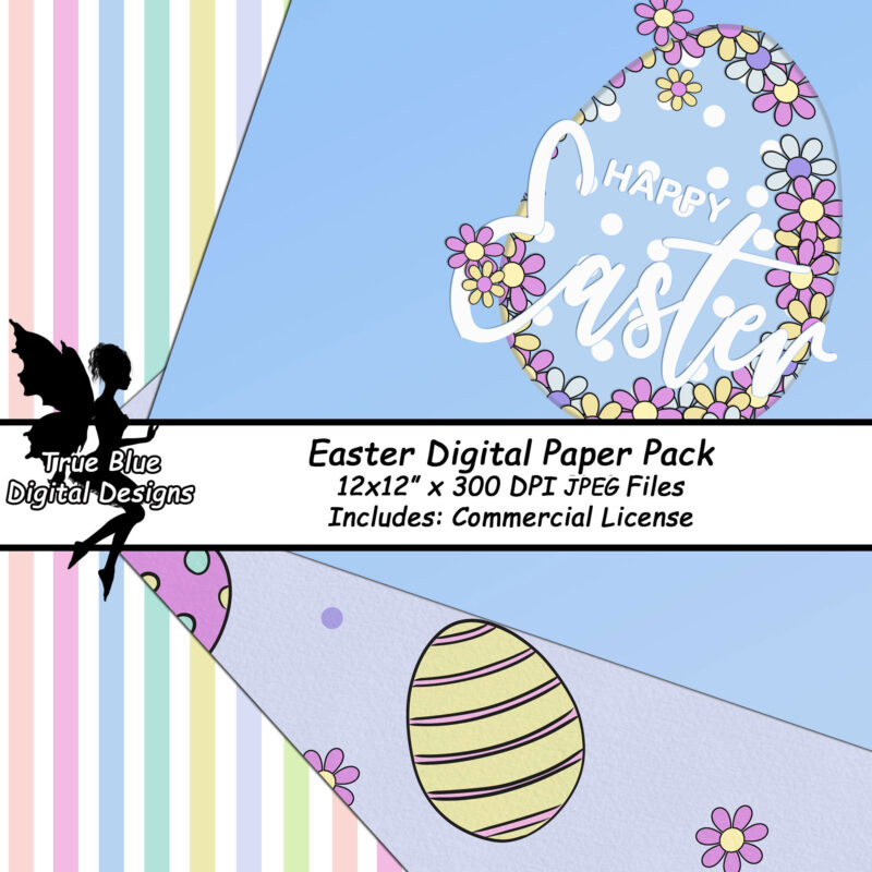Easter Themed Digital Paper-Easter Paper-Easter-Happy Easter-Paper With Easter Eggs-Scrapbook Easter Paper-Printable Easter Paper