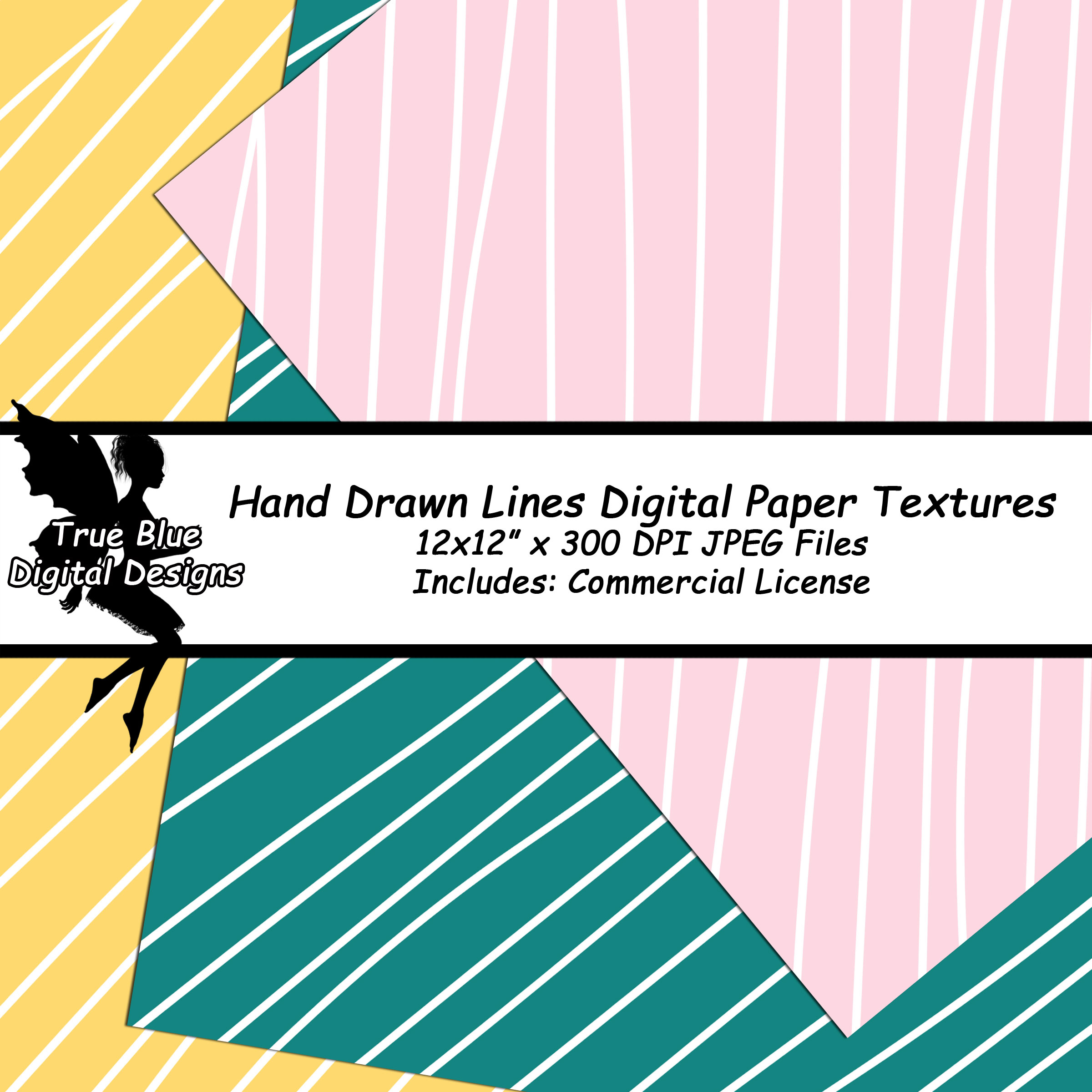 Hand Drawn Lines-Hand Drawn Lines Digital Paper-Lined Digital Paper-Digital Scrapbook Paper-Hand Drawn Lines Paper-Digital Paper-Lined Paper