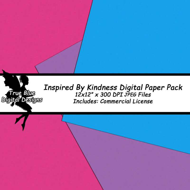 Kindness Digital Paper-Rainbow Digital Paper-Digital Scrapbook Paper-Butterfly Digital Paper-Cupcake Digital Paper-Be Kind-Polk Dots