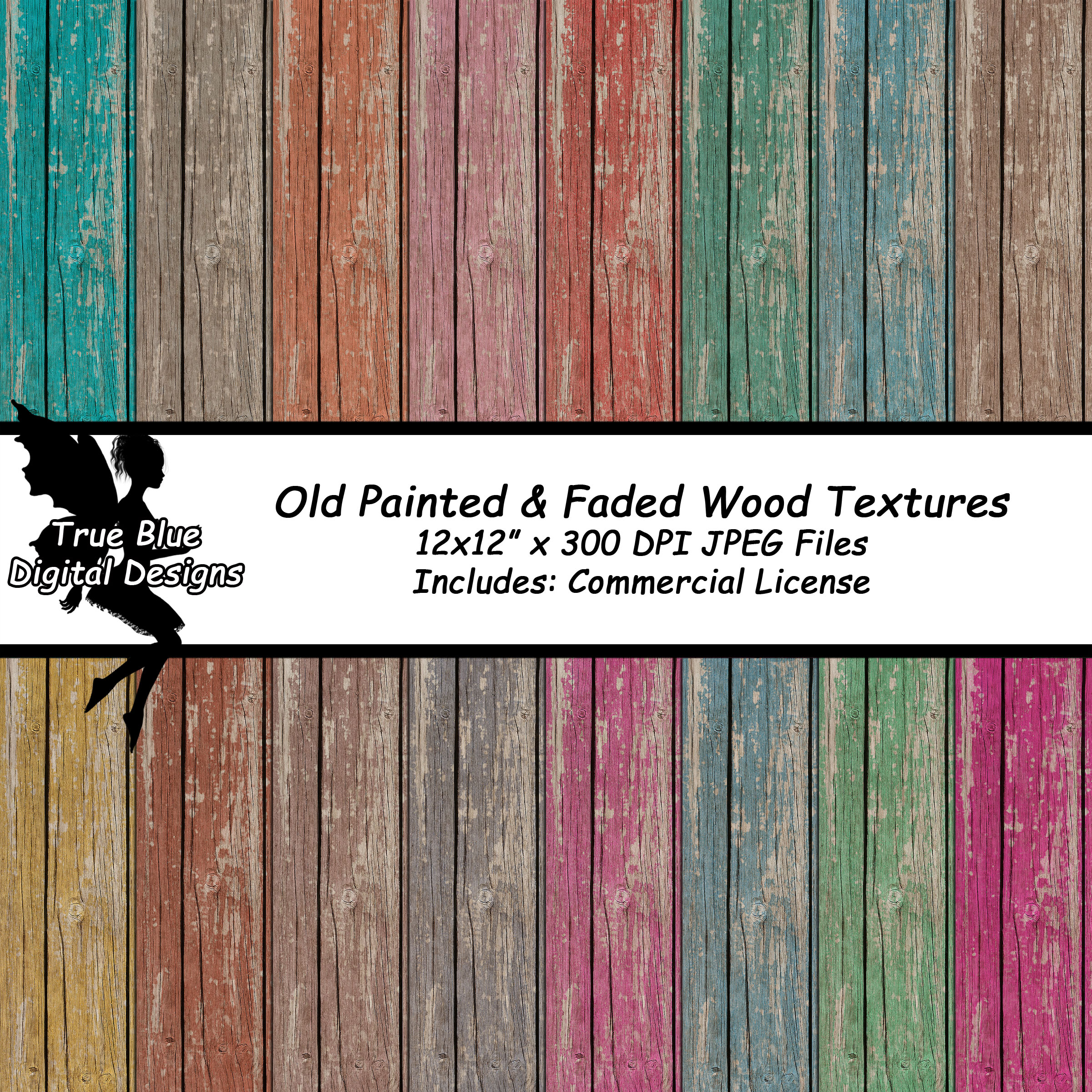 Old Painted & Faded Wood Textures