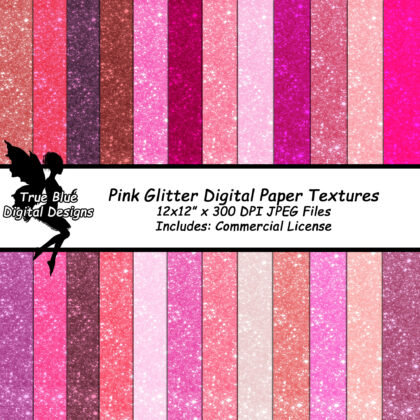 Pink Glitter Digital Paper Textures-Pink Glitter-Pink Glitter Paper-Scrapbook Paper-Scrapbook Glitter Paper-Shiny Paper-Paper With Sparkles