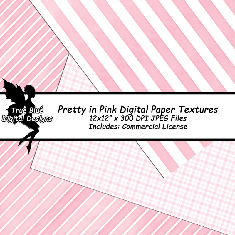 Pretty Pink Digital Paper Textures-Pink Digital Papers-Pink Scrapbook Papers-Heart Paper-Bokeh Paper-Watercolour Backgrounds