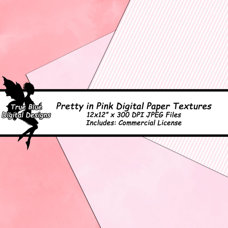 Pretty Pink Digital Paper Textures-Pink Digital Papers-Pink Scrapbook Papers-Heart Paper-Bokeh Paper-Watercolour Backgrounds