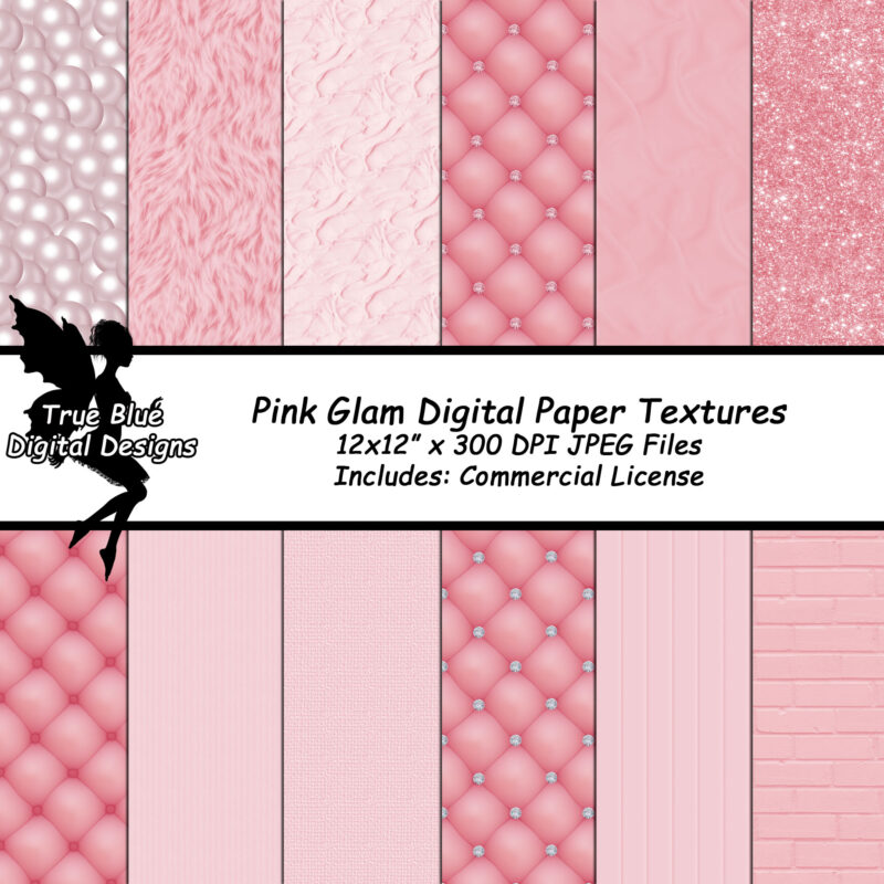 Pink Glam Digital Paper Textures-Glam Digital Paper-Pink Backgrounds-Printable Digital Paper-Pink Digital Paper-Commercial Use