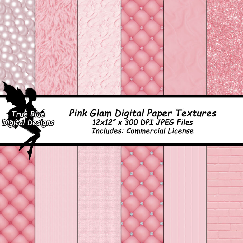 Pink Glam Digital Paper Textures-Glam Digital Paper-Pink Backgrounds-Printable Digital Paper-Pink Digital Paper-Commercial Use