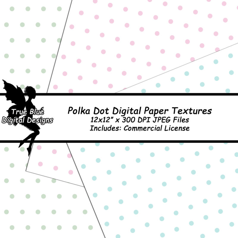 Polka Dot Digital Paper Textures-Polka Dot Paper-Polka Dot Textures-Digital Paper Pack-Digital Papers-Commercial Use