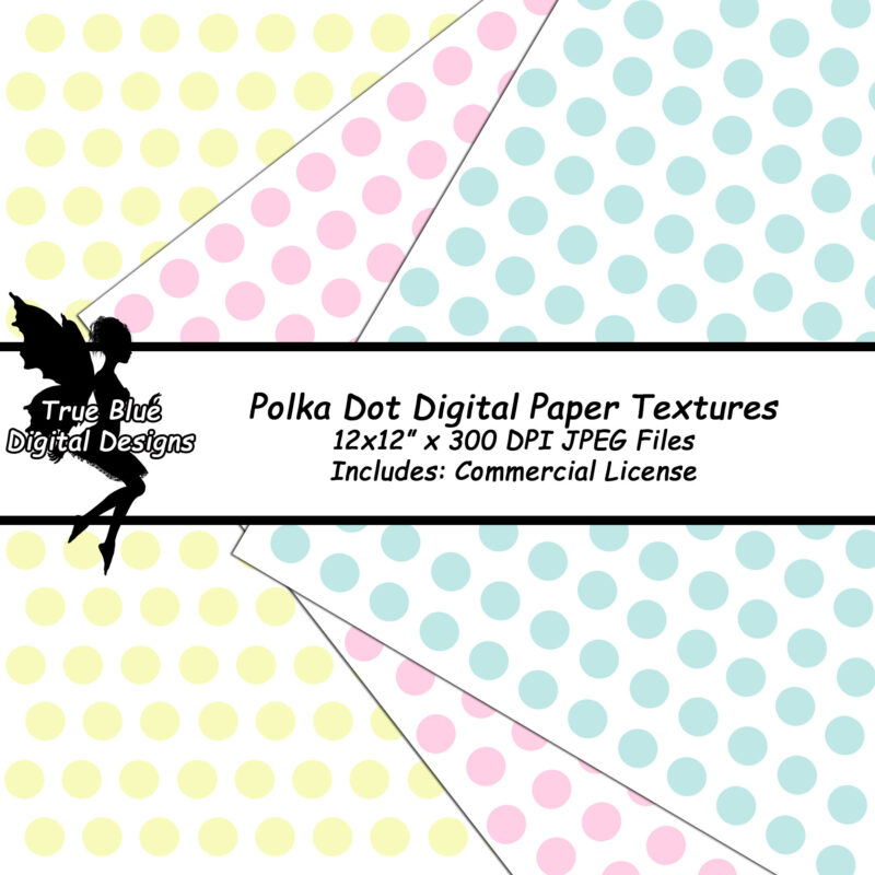 Polka Dot Digital Paper Textures-Polka Dot Paper-Polka Dot Textures-Digital Paper Pack-Digital Papers-Commercial Use