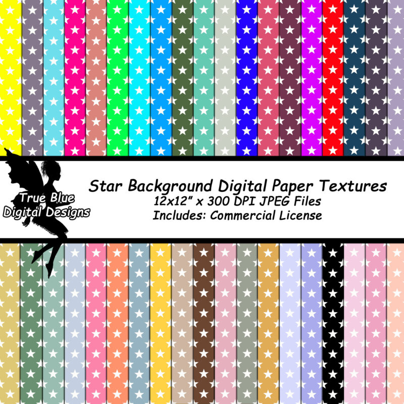 Star Background Textures-Star Backgrounds-Star Digital Paper-Star Background Digital Textures-Stars_Star Scrapbook Paper-Digital Paper-Stars