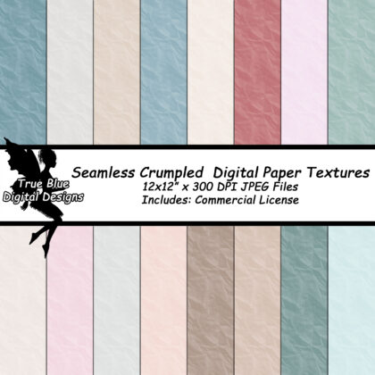 Crumpled Paper-Crumpled Paper Digital Paper-Crumpled Paper Textures-Digital Paper-Digital Scrapbook Paper-Wrinkled Paper-Paper With Wrinkles