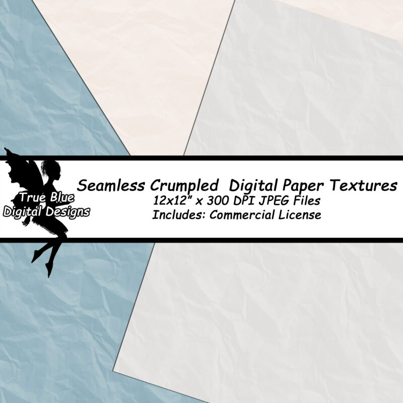 Crumpled Paper-Crumpled Paper Digital Paper-Crumpled Paper Textures-Digital Paper-Digital Scrapbook Paper-Wrinkled Paper-Paper With Wrinkles