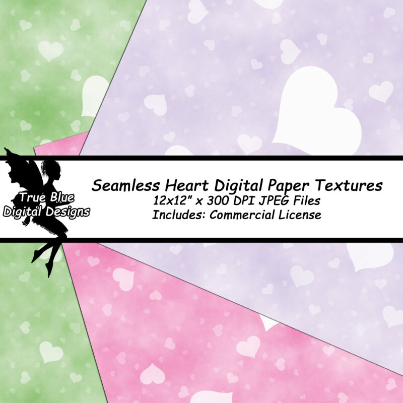 100 Seamless Heart Digital Paper Textures-Heart Backgrounds-Seamless Heart Backgrounds-Digital Paper-Hearts-Heart scrapbook Paper