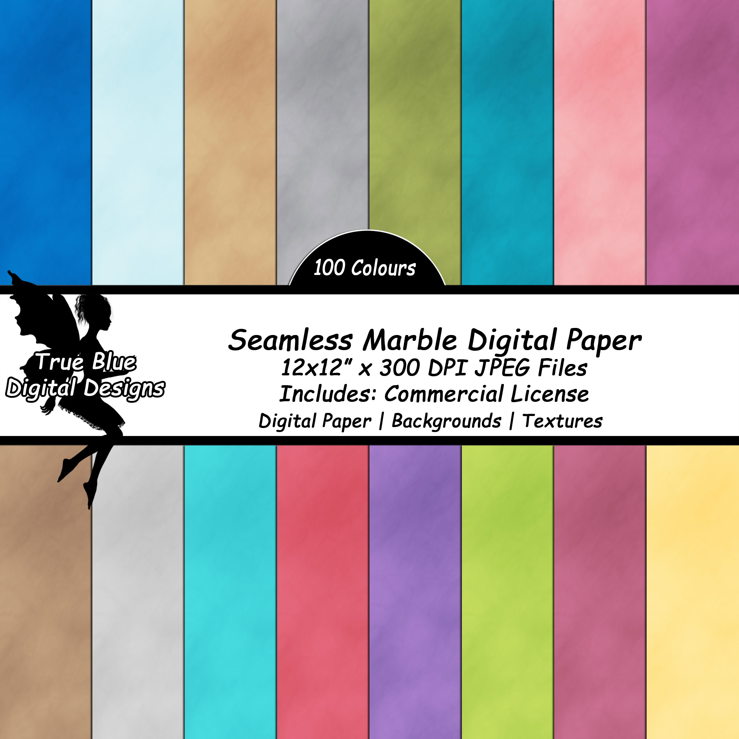Seamless Marble Digital Paper