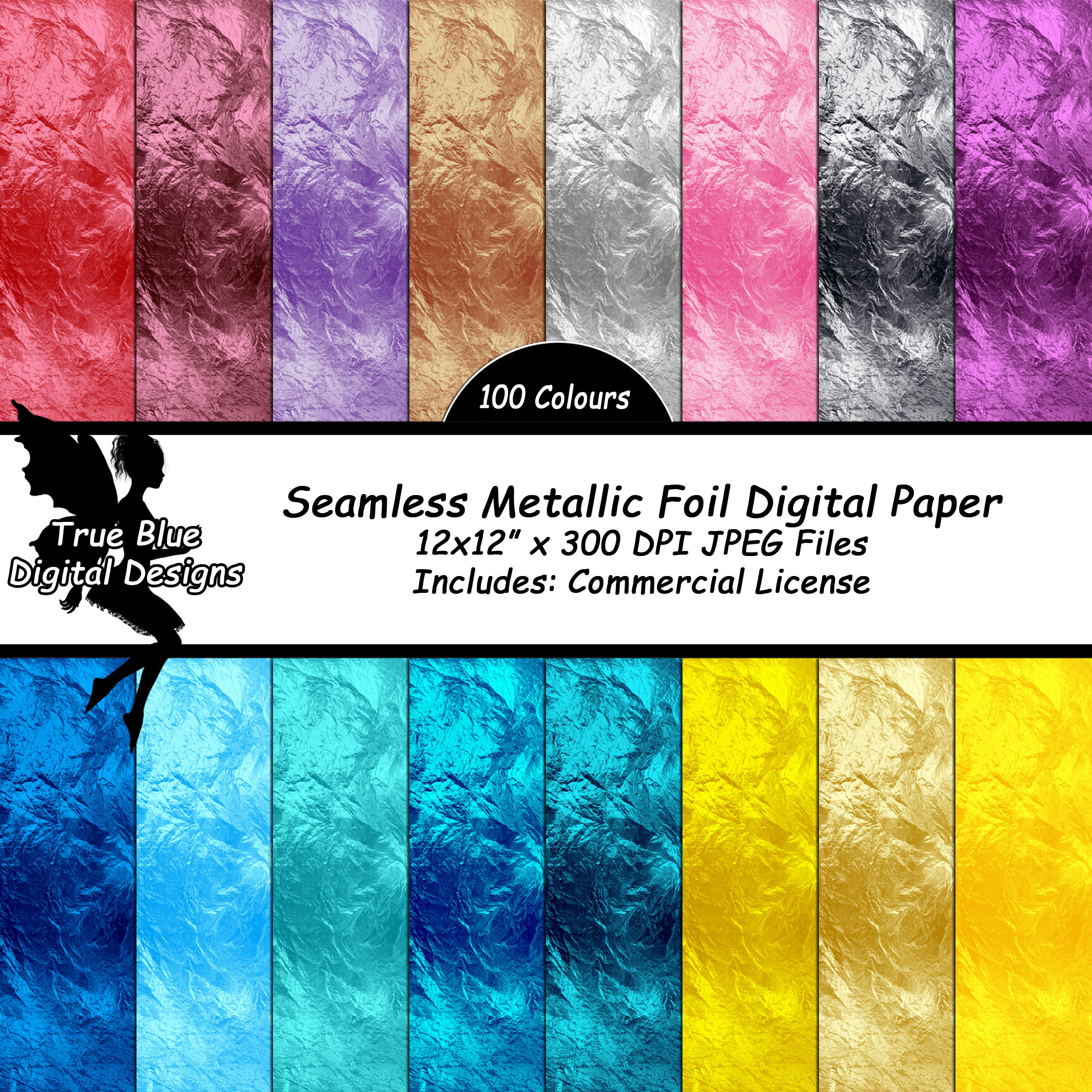 Seamless Metallic Foil Textures