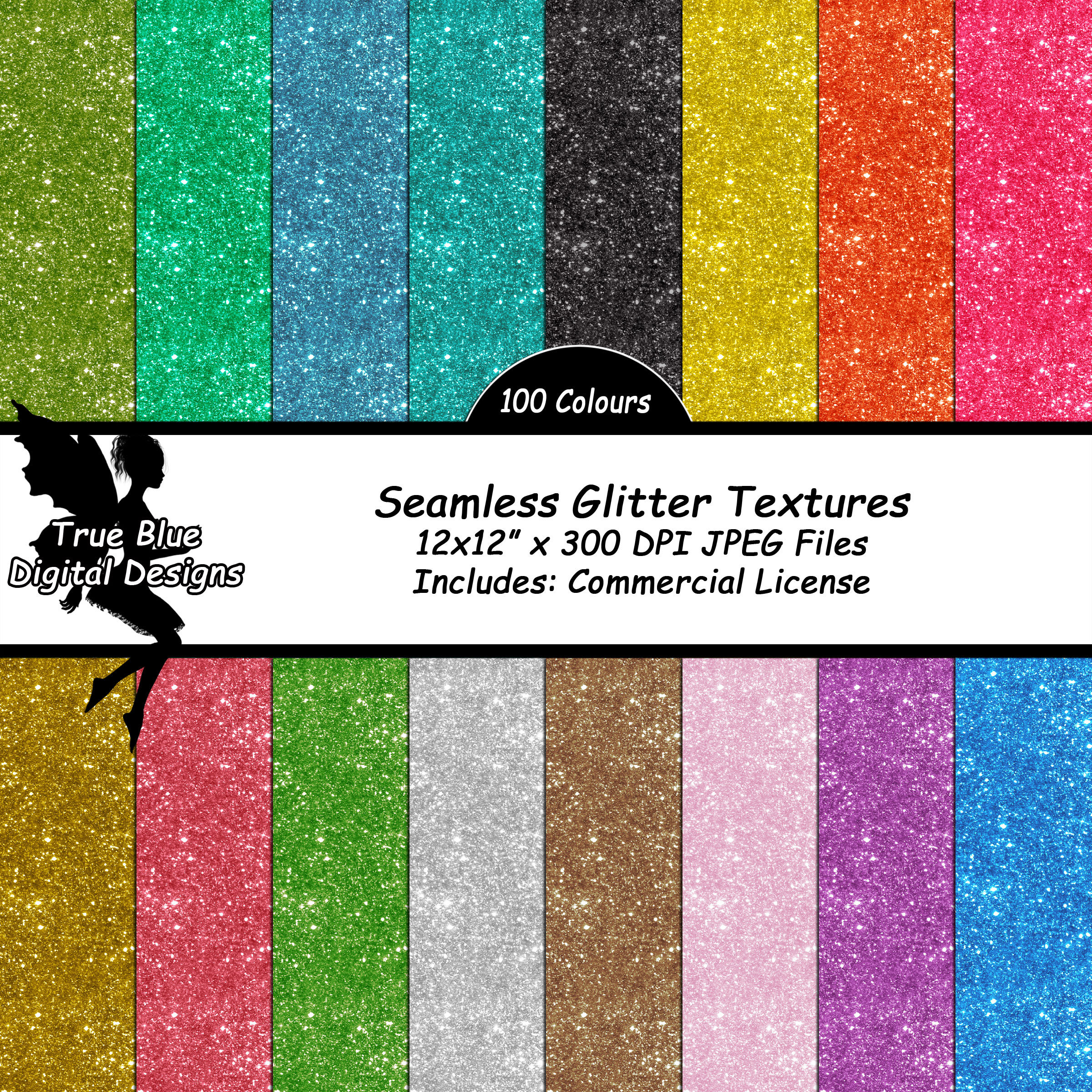 100 Seamless Glitter Papers