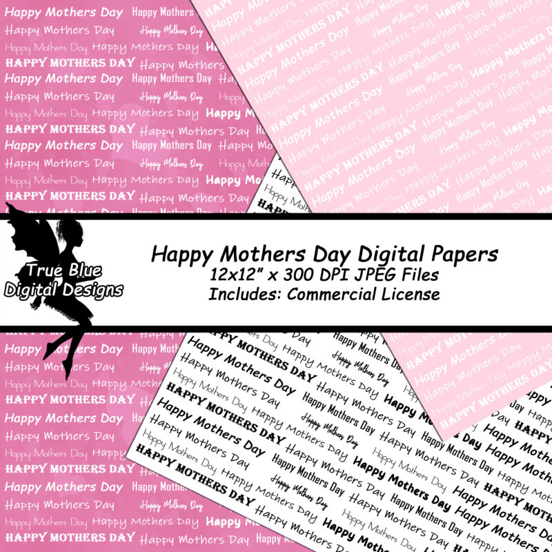 Happy Mothers Day-Digital Paper-Mothers Day Gift-For Her-Mothers Day-Mothers Day Digital Paper-Digital Scrapbook Paper-Scrapbook Paper